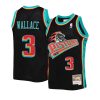 youth ben wallace hardwood classics black reload jersey