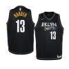youth brooklyn nets james harden dri fit gray city edition jersey