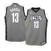 youth brooklyn nets james harden gray statement jersey