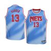 youth brooklyn nets james harden hardwood classics blue name & number jersey