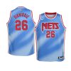 youth brooklyn nets spencer dinwiddie hardwood classics blue name & number jersey