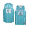 youth charlotte hornets custom teal icon jersey