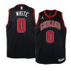 youth chicago bulls coby white jumpman black statement jersey