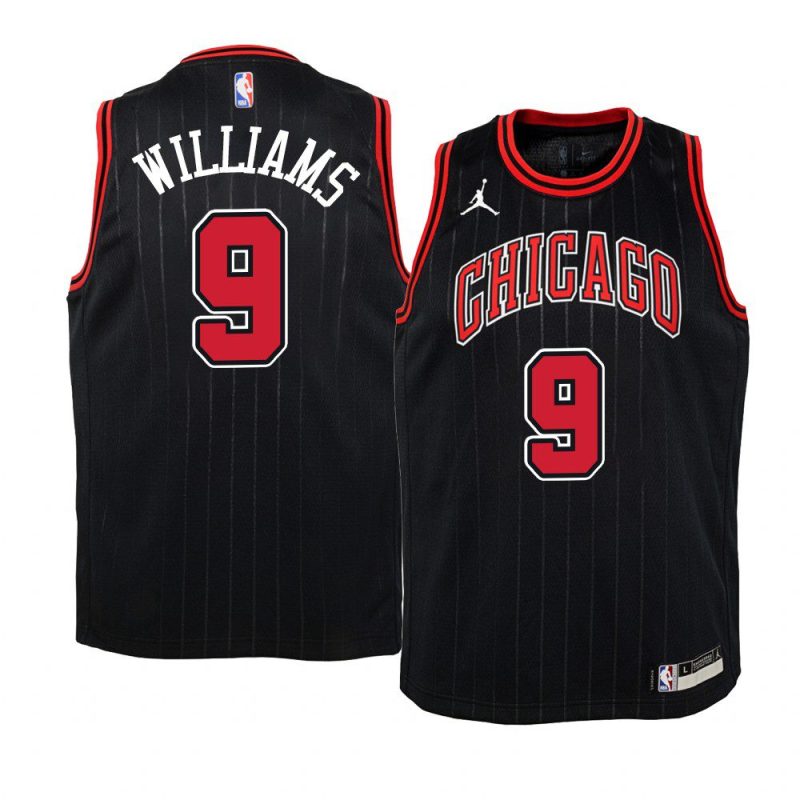 youth chicago bulls patrick williams 2020 nba draft black statement jersey