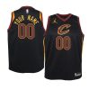 youth cleveland cavaliers custom black statement jersey