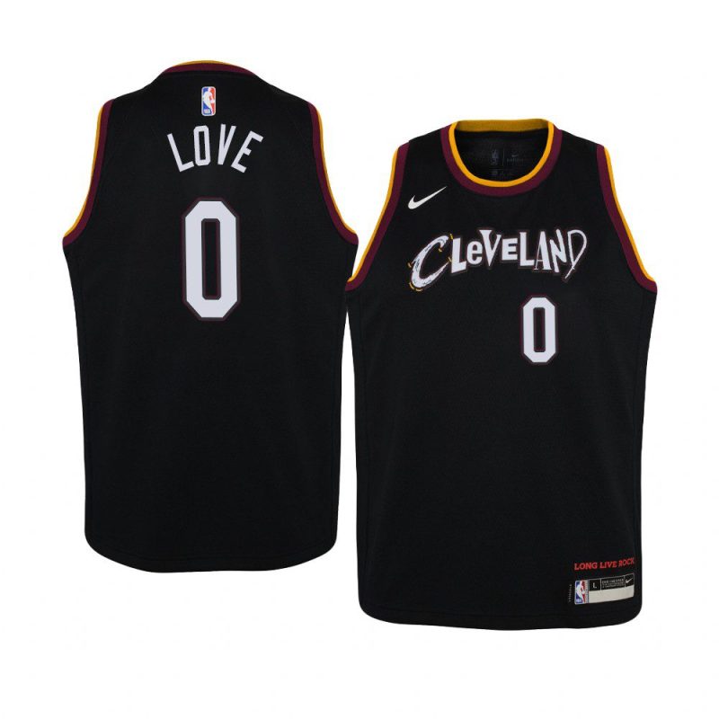 youth cleveland cavaliers kevin love black city jersey