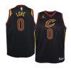 youth cleveland cavaliers kevin love black statement jersey