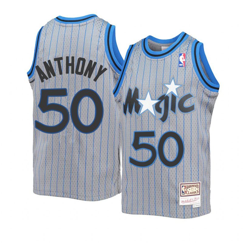 youth cole anthony throwback gray reload jersey