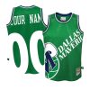 youth dallas mavericks custom green big face 2.0 jersey