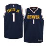 youth denver nuggets michael porter jr. navy icon edition jersey