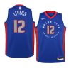 youth detroit pistons isaiah livers 2021 nba draft blue city edition jersey