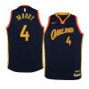 youth golden state warriors moses moody 2021 nba draft navy city edition jersey