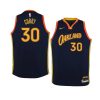 youth golden state warriors stephen curry navy city jersey