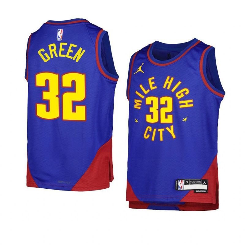 youth jeff green nuggets blue statement edition jer
