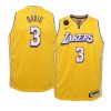 youth los angeles lakers anthony davis remember kobe bryant yellow city jersey