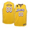 youth los angeles lakers custom remember kobe bryant yellow city jersey