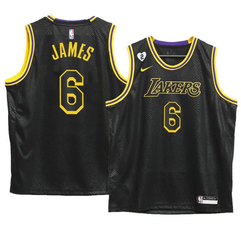 youth los angeles lakers lebron james black mamba inspired jersey