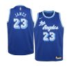 youth los angeles lakers lebron james blue classic edition jersey 0a