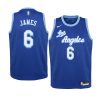youth los angeles lakers lebron james blue classic edition jersey 1a