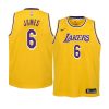 youth los angeles lakers lebron james gold icon edition jersey