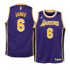 youth los angeles lakers lebron james purple statement edition jersey