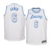 youth los angeles lakers lebron james white city edition jersey