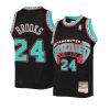 youth memphis grizzlies dillon brooks throwback black reload jersey