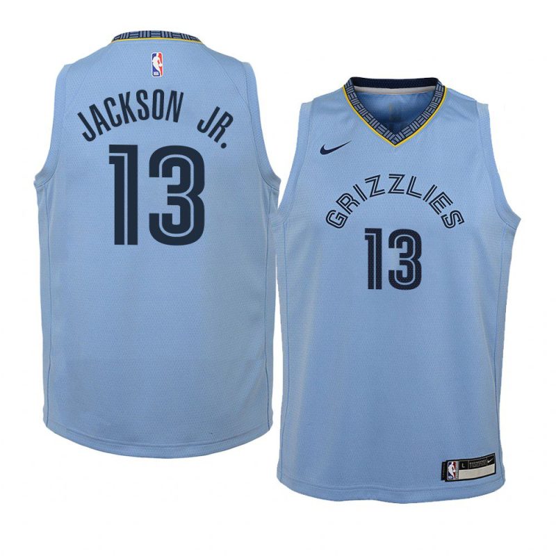 youth memphis grizzlies jaren jackson jr. blue statement edition jersey