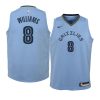 youth memphis grizzlies ziaire williams 2021 nba draft blue statement edition jersey