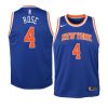 youth new york knicks derrick rose blue icon edition jersey