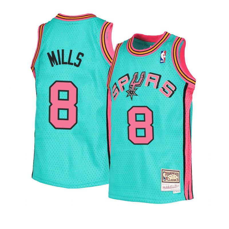 youth patty mills throwback teal reload jersey