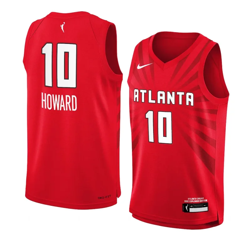 youth rhyne howard atlanta dream red explorer edition jersey
