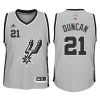 youth spur 21 tim duncan gray signature jersey