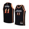 youth trae young hawks black city edition jersey 1