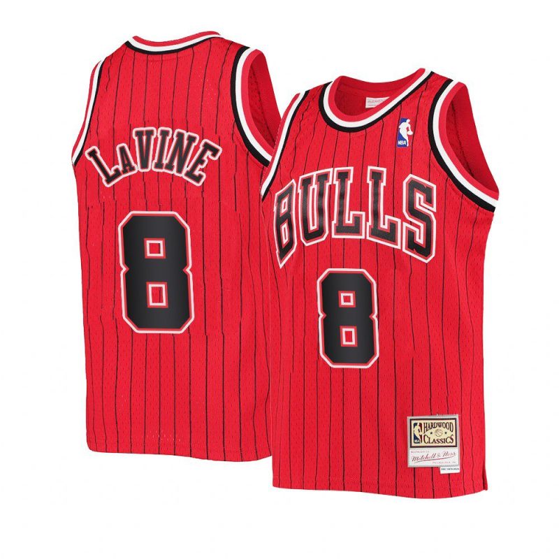 youth zach lavine throwback red reload jersey