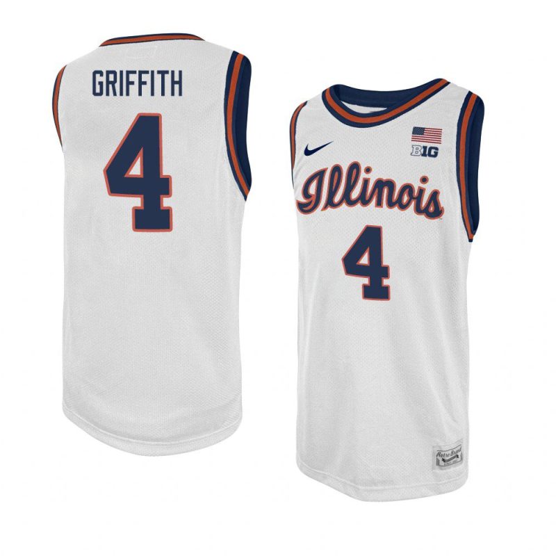 zach griffith swingman player jersey basketball white