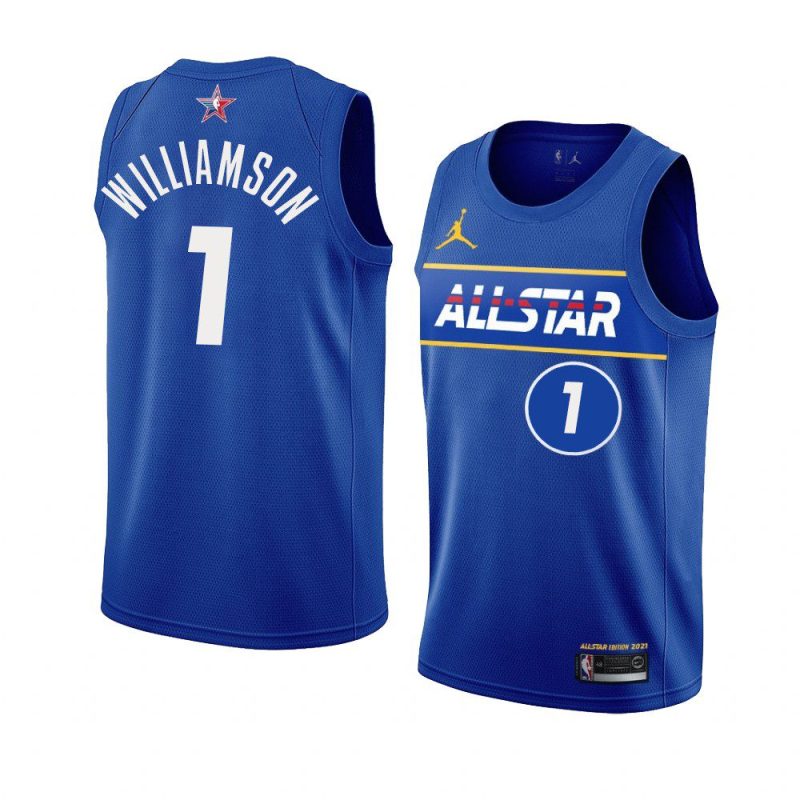 zion williamson nba all star game jersey team durant royal