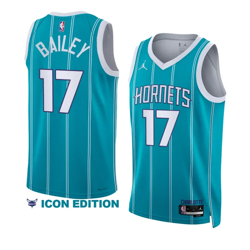 amari bailey hornetsjersey 2022 23icon edition turquoiseswingman