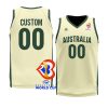 australia basketball 2023 fiba world cup custom gold replica jersey