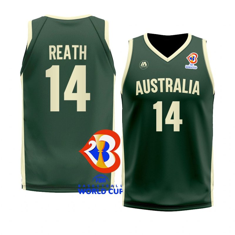 australia basketball 2023 fiba world cup duop reath green replica jersey