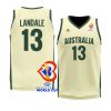 australia basketball 2023 fiba world cup jock landale gold replica jersey