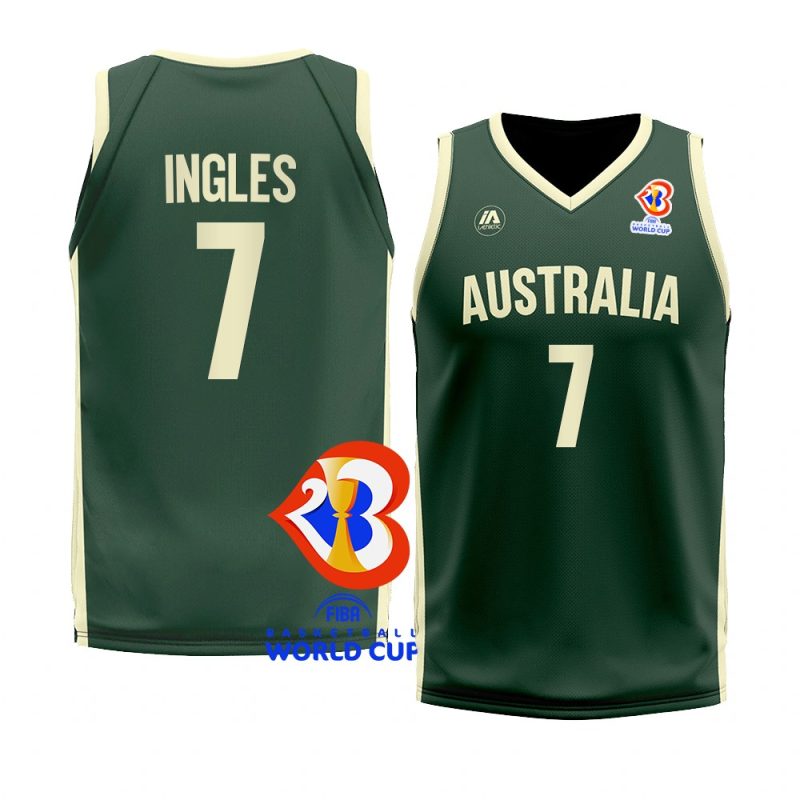 australia basketball 2023 fiba world cup joe ingles green replica jersey
