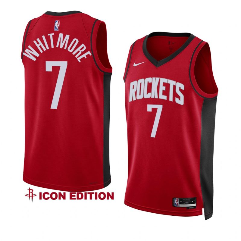 cam whitmore rockets icon edition red 2023 nba draft jersey