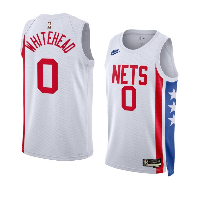 dariq whitehead nets classic edition white 2023 nba draft jersey