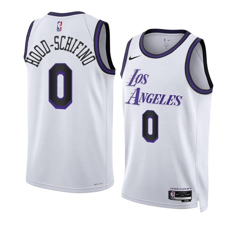 jalen hood schifino lakers city edition white 2023 nba draft jersey