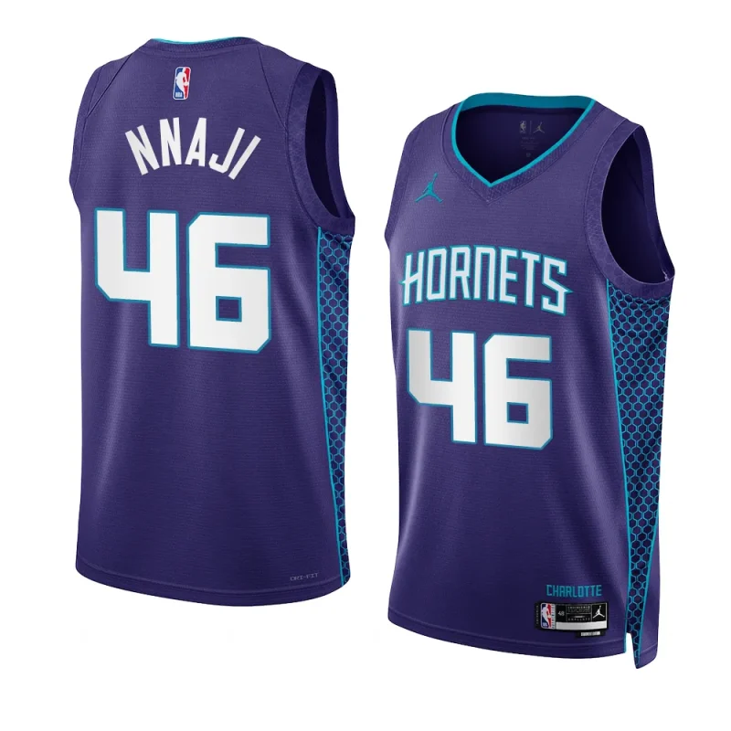 james nnaji hornetsjersey 2022 23statement edition purpleswingman