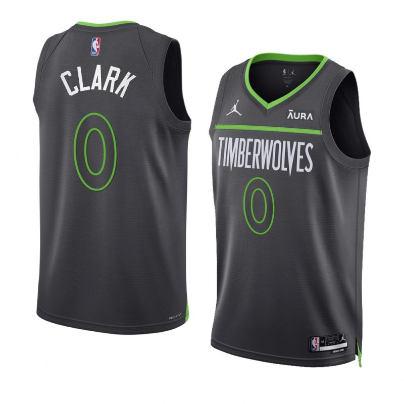 jaylen clark timberwolves statement edition gray 2023 nba draft jersey