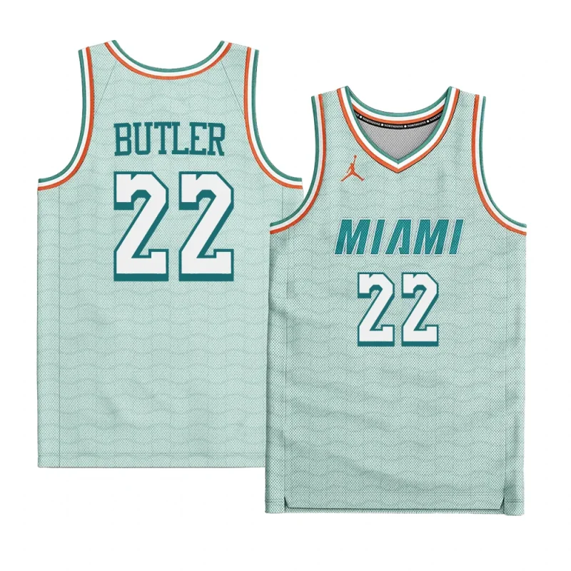 jimmy butler heat customized design greenjersey green