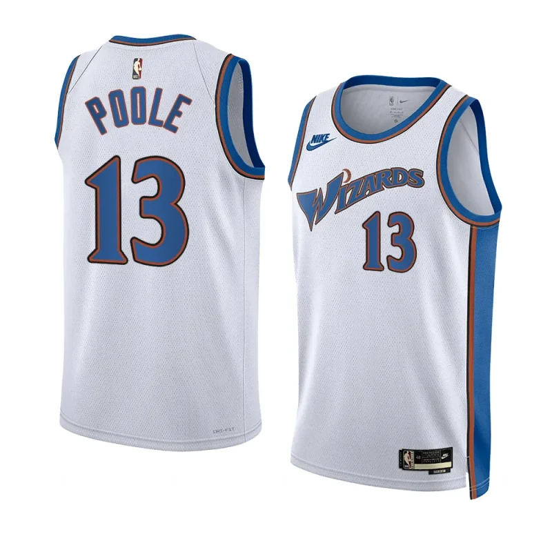 jordan poole men swingman jersey classic edition white