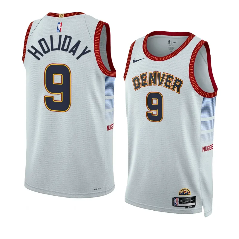 justin holiday nuggetsjersey 2022 23city edition whiteswingman